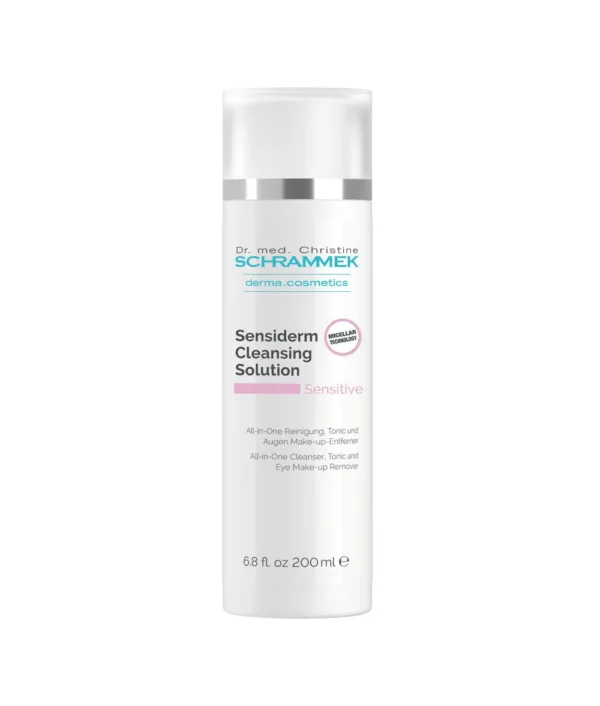 Schrammek Sensiderm Cleansing Solution 200 ml – Hassas Ciltler İçin 3’ü 1 Arada Temizleyici